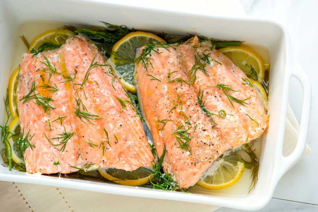 roasted trout for a diet with 6 leaves