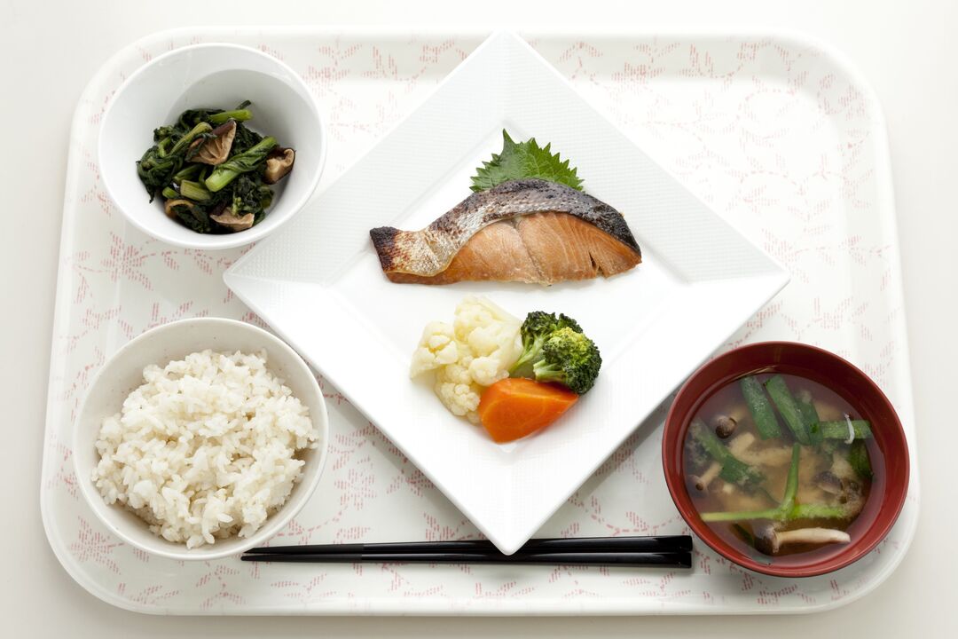 Dishes on a Japanese diet for 7 days