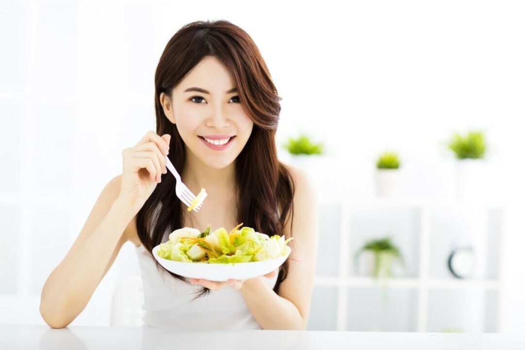 Japanese eat salad